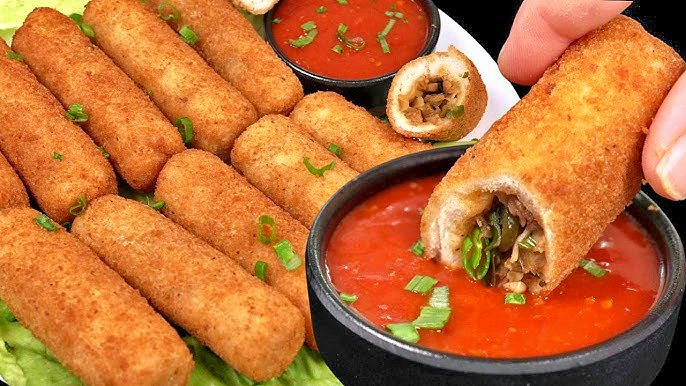 Easy Bread Roll Recipe | Crispy & Tasty Snack at Home घर पर आलू और ब्रेड से बनाए एकदम क्रिस्पी कुरकुरा और स्वादिष्ट नाश्ता