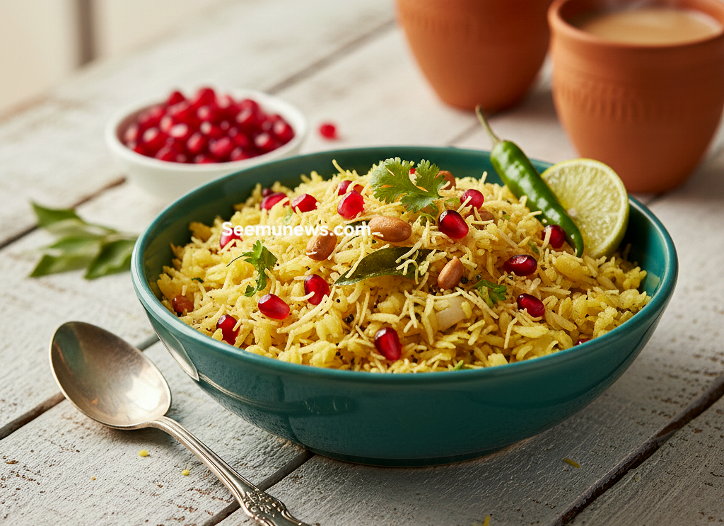 Poha Recipe in Hindi | 10 मिनट में Easy & Healthy नाश्ता पोहा रेसिपी 