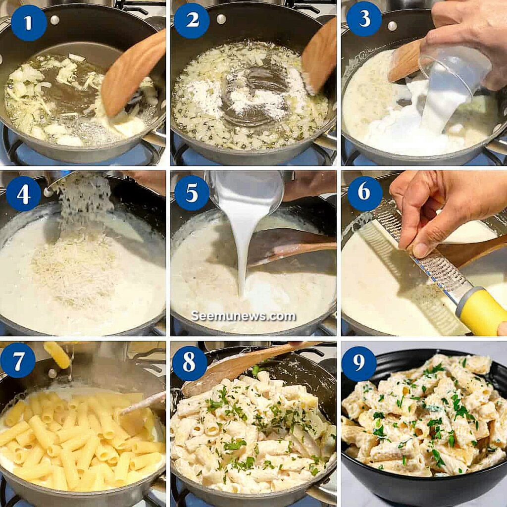 Italian Pasta Recipe | Easy Creamy Pasta at Home (5 Minutes)