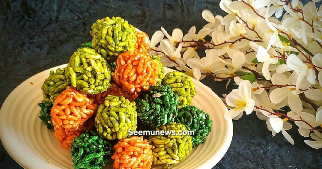 Murmura Laddu Recipe | Easy Puffed Rice Laddu at Home. घर पर बनाएं हेल्दी और कुरकुरा मुरमुरा लड्डू रेसिपी 