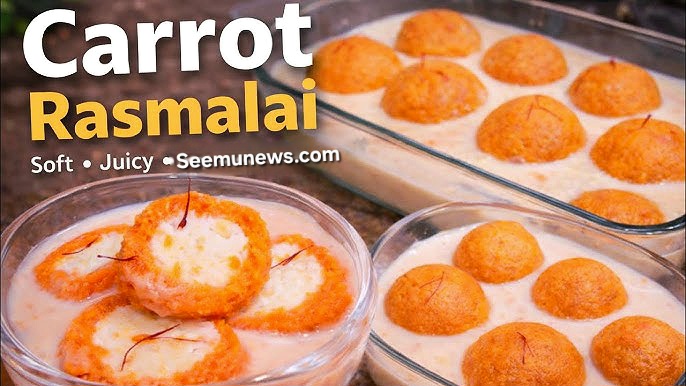 Gajar Rasmalai Recipe | घर पर बनाएं क्रीमी और स्वादिष्ट गाजर रसमलाई